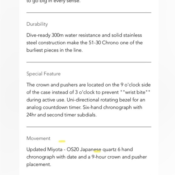 Nixon mens 51-30 chrono sample watch - Picture 4 of 5